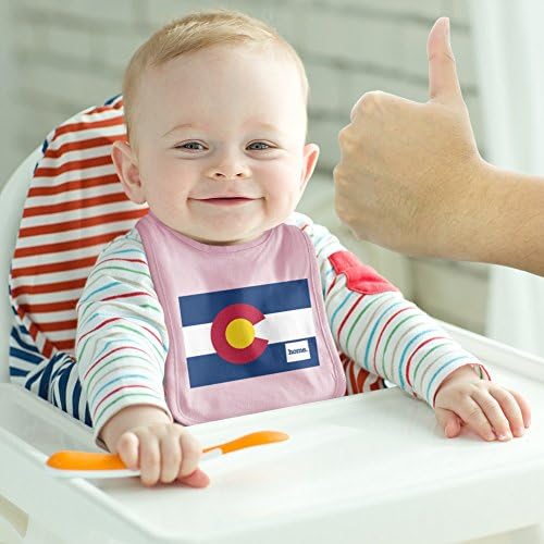 Colorado CO Ev Devlet Bayrağı Resmen Lisanslı Bebek Önlüğü