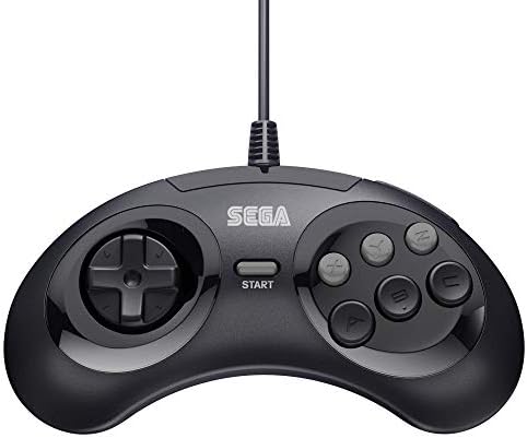 Retro-Bit Resmi Sega Genesis USB Denetleyicisi 6 Düğmeli Arcade Pad Sega Genesis Mini, PS3, PC, Mac, Buhar, Anahtar-USB Bağlantı