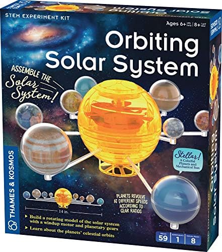 Thames & Kosmos Yörüngedeki Güneş Sistemi KÖK Kiti / Dönen Bir Güneş Sistemi Modeli Oluşturun / Gezegenler Bir Sarma Motoru