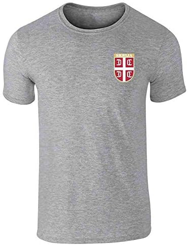 Sırbistan futbol Retro milli takım grafik Tee T-Shirt erkekler için