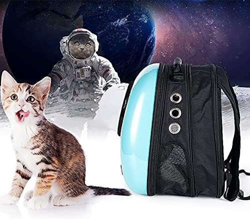 ZGWL evcil hayvan sırt çantası Kedi Sırt Çantası Taşıyıcı Kabarcık Çanta, Nefes ve Dayanıklı, uzay kapsülü Şeffaf evcil hayvan
