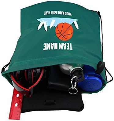 EZPENCİLS ve HEDİYELER-İpli Çantalar-Basketbol Tasarımı - Özel Metin-10'lu Paket-Okul sırt çantası, Spor Salonu / Spor Çantası,