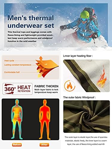 Erkek termal iç çamaşır Wintergear Polar Paçalı Don Sıkıştırma Baz Katman Set Kayak Sıcak Üst ve Alt