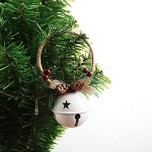 Tımpfee 3 pcs Demir Bells ile Çam Cornes Berry Noel Ağacı askı süsleri için DIY Zanaat Tatil Ev Noel Düğün