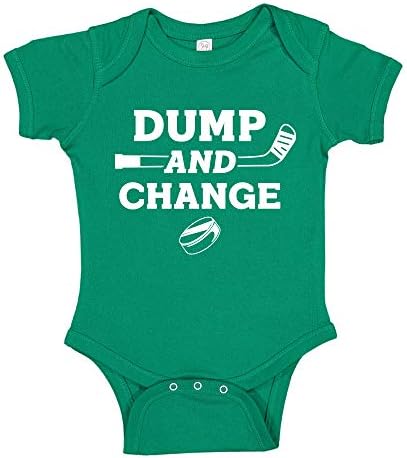 Dökümü ve Değişim Hokeyi Bebek Bodysuit Bebek Tek Parça veya Yürümeye Başlayan T-Shirt