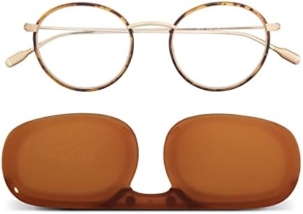 Nooz-Okuma gözlükleri-Yuvarlak şekil - 2 renk - Erkekler ve Kadınlar için büyüteç gözlükleri-Model ELA ÇİFT Koleksiyonu