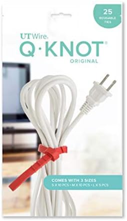 UT Wire Q Knot Pro Yeniden Kullanılabilir Kablo Bağları, Çeşitli, 25'li Set