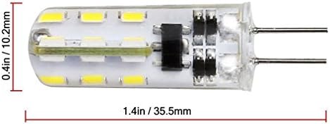 5 ADET G4 Sıcak Beyaz SMD 3014 24 LED Kabine RV Spot Işık Lambası Ampul DC 12 V