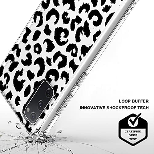 MOSNOVO Siyah Leopar Desen Temizle Tasarım Şeffaf Plastik Hard Case Arka TPU Tampon Koruyucu Kılıf Kapak ile Samsung Galaxy