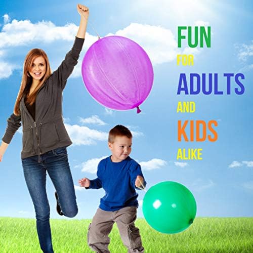 Prextex 36 Yumruk Balonlar 6 Çeşitli Renkler - 18 İnç Güçlü Delme Topu Balonlar için Kapalı veya Açık Eğlenceli veya Parti