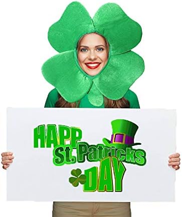 Aziz patrick Günü Şapka Dört Yapraklı parti şapkaları Kadın Yonca Yonca Yeşil Kap Başlığı Klasik Kadife Parti Dekorasyon Malzemeleri