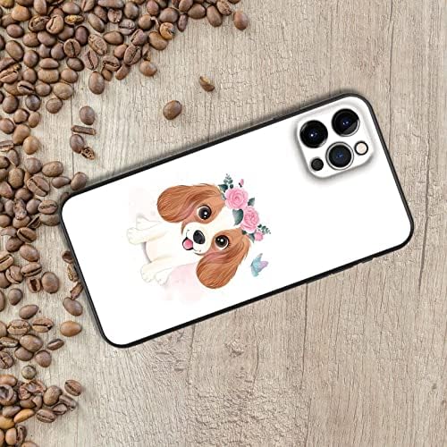 Orijinal HuaweiproP40 ile Uyumlu Artı Kılıfları Kapak Plastik Dropproof Beyaz Kahverengi Köpek ile Var