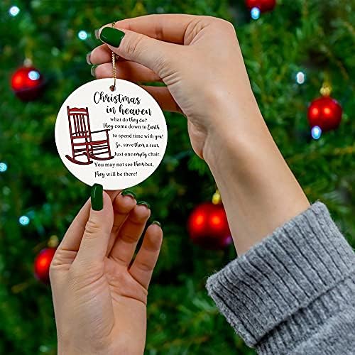 OHSunFLower2 Cennette Noel Boş bir Sandalye ile Anıt Süs Sevdiklerinizin Kaybı için Noel Hatıra Hediyeler Tatil Dekorasyon