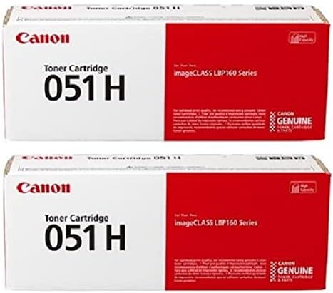 Canon CRG-051H BK Yüksek Kapasiteli Siyah Toner Kartuşu 2'li Paket