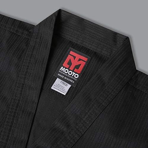 Mooto Kore Taekwondo BS4 Açık Tip Üniforma Siyah Renk MMA Dövüş Sanatları Judo Karate Dobok Üniformaları Gym Okul Akademi Eğitim