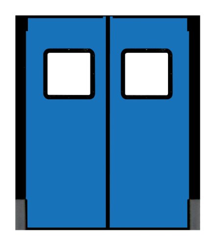 Chase Doors-9696RD25RBL - Sallanan Kapı, 8 x 8 ft, Koyu Mavi, PR