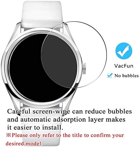 [3 Paket] Synvy Temperli Cam Ekran Koruyucu, TECHNOS ile Uyumlu T8A19NN / T8A19GE 9 H Film Smartwatch akıllı saat Koruyucular