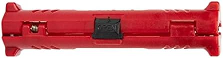 Milageto Çok Fonksiyonlu Pratik Silindirik Tel Striptizci Kesme Kalemi-Kırmızı, 9.8x2.5x2. 5mm