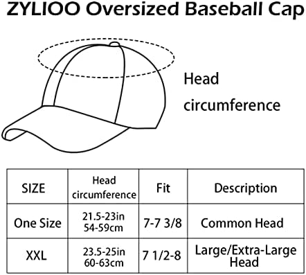 Boy XXL Sahte Keten Beyzbol Şapkası, Nefes Dokuma Büyük Baba Şapka, yapılandırılmış Sprots Kap Büyük Kafaları için 23.5 -25