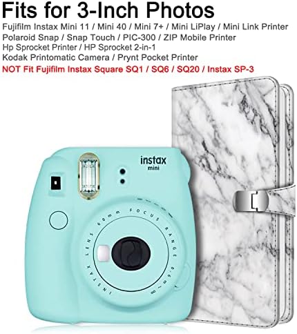 Fintie Cüzdan Fotoğraf Albümü için 3-İnç Film - 108 Cepler Yapış Raptiye Albümü Fujifilm Instax Mini 11/Mini 40 / Mini Bağlantı