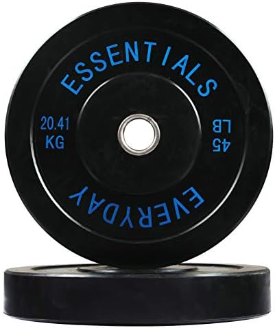 BalanceFrom Everyday Essentials Renk Kodlu Olimpik Tampon Plakası Çelik Göbekli Ağırlık Plakası
