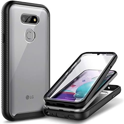 E-Başladı Kılıf için LG Phoenix 5 ile [Dahili Ekran Koruyucu], tam Vücut Koruyucu Tampon Dayanıklı Kılıf için LG Aristo 5 /