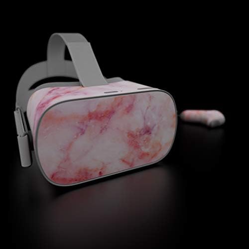 Allık Mermer DecalGirl Cilt için Oculus Gitmek Cep VR Kulaklık-Ultra İnce Koruyucu Vinil Çıkartması wrap Kapak