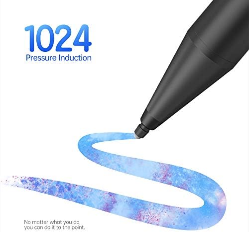 Kalem için Yüzey, 1024 Hassasiyet Basınç Ince Nokta Aktif Dijital Stylus kalem için Microsoft Yüzey Kitap 2/1 / go / pro/x/7/6/5/4/3/2017,