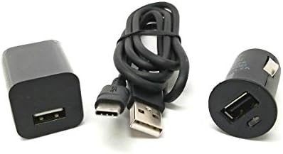 HTC U12 Life için Work Slim Seyahat Araç ve Duvar Şarj Kiti USB Tip-C Kablo içerir! (1.2A5. 5W)
