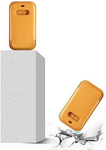 AoliAo7 Suni Deri Kılıf ile MagSafe& Bilek Kayışı için iPhone 12 / iPhone 12 pro, MagSafe Cüzdan Kart Sahibinin Desteği ile