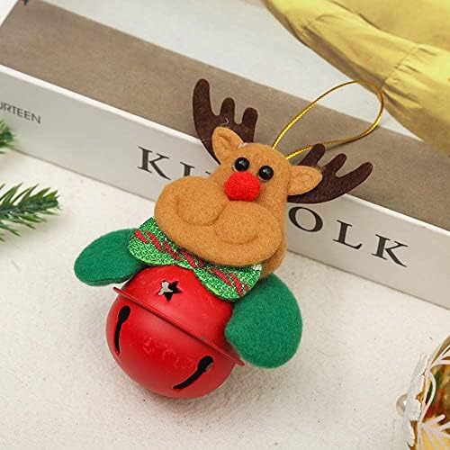 MAOXİ Noel Süsler Bells Süslemeleri, sevimli Noel Ağacı Jingle Bell Kolye Yaratıcı DIY Yaşlı Bebek Tutan Bir Çan Noel Malzemeleri