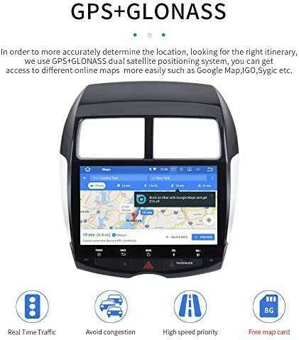 Dasaita Android 10.0 Kafa Ünitesi için Mitsubishi Outlander Spor Araba Stereo 2011 için 2017 GPS Navigasyon Radyo 10.2 İnç