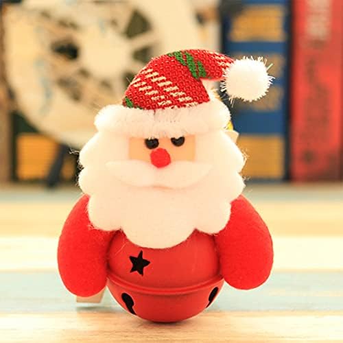 HowLoo Noel Çan-Noel Ağacı Asılı Çan Noel Metal Çan Kolye Noel Baba Geyik Kardan Adam Ayı Süs Küçük Demir Çan Noel DIY Dekorasyon