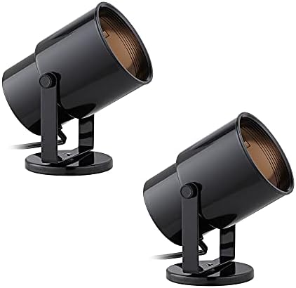 Kordon-n-Fiş Siyah 2700K LED Accent Uplight 2-Pro Parça Seti