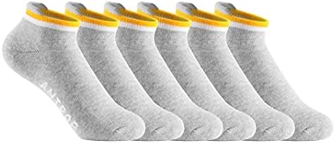 Antrop Kadın Düşük Kesim Likra Pamuk Topuk Tab Atletik Koşu Yastık Çorap (6 Pairs)