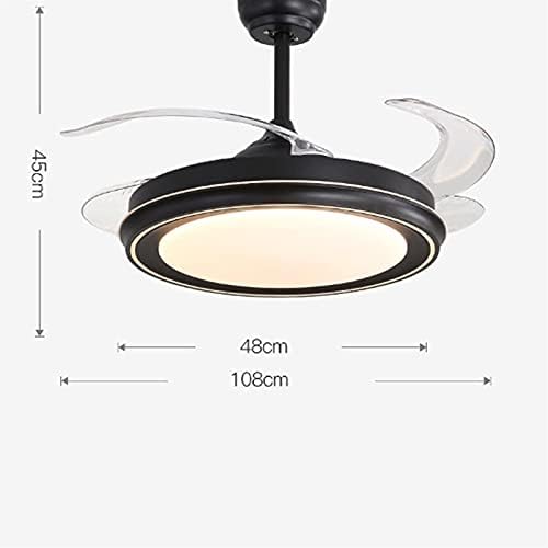 Çiftlik avize iskandinav Modern kolye ışık Stealth Fan lambaları asılı LED uzaktan kumanda ışık süspansiyon lambası 3 seviyeleri