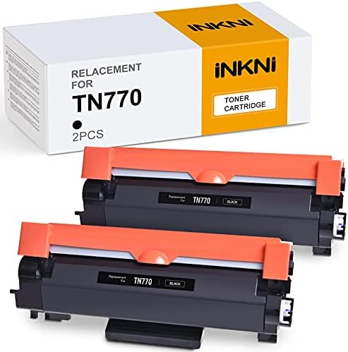 INKNI Uyumlu Toner Kartuşu Değiştirme için Brother TN770 TN-770 TN730 TN760 Süper Yüksek Verim Siyah Toner Kartuşu için HL-L2370DW