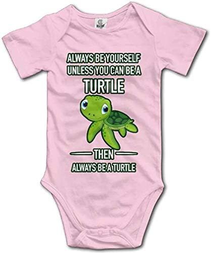 Bebek her zaman Bir Kaplumbağa bebek Karikatür Kısa Kollu Bodysuit Tulum Kıyafet Unisex