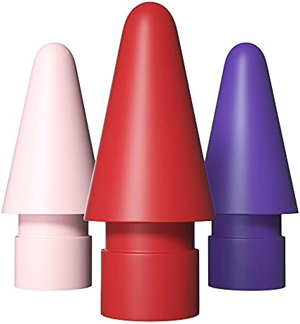 AWINNER Logitech Crayon Dijital Kalem İpuçları ile Uyumlu 3 Paket (Kırmızı / Sarı / Mor)