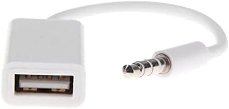 MİLİSTEN USB'den Aux Ses Adaptörüne 3. USB 2'ye 5mm Erkek Aux Ses Jakı Fişi. Araba için 0 Dişi Dönüştürücü Kablo Kablosu (Beyaz
