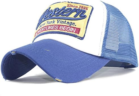 XİNİU beyzbol Şapkası Erkek Kadın Rewired İşlemeli Moda Yaz Ayarlanabilir Pamuk Hip Hop Şapka (Mavi)