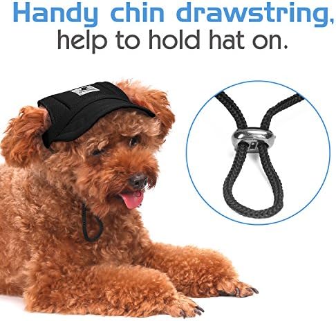 Pawaboo Köpek beyzbol şapkası, ayarlanabilir Köpek Açık Spor Güneş Koruma beyzbol şapkası Kap Siperliği Sunbonnet Kıyafet Kulak