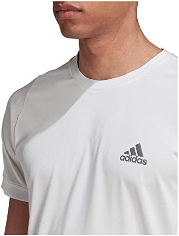 adidas erkek Tenis freelift T-Shirt AEROREADY Beyaz / Gri Büyük