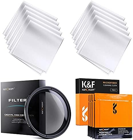 K & F Konsept 49mm İnce HD Çok Kaplamalı Değişken ND Nötr Yoğunluk Ayarlanabilir ND2 ND4 ND8-ND400 Lens Filtresi ve Mikrofiber