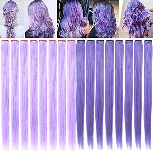 IAMERUI Multicolors Parti Vurgulamaktadır Düz Saç Renkli Klip Sentetik saç uzantıları birden Fazla Renk ısıya dayanıklı Uzun