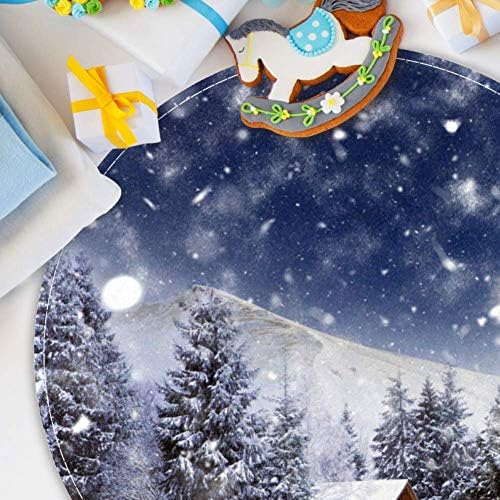 Noel Rahat Kabin Ağır Kış, Kaymaz Paspas 15.7 Yuvarlak Alan Kilim Halı Kilim Çocuklar için Yatak Odası Bebek Odası Oyun Odası
