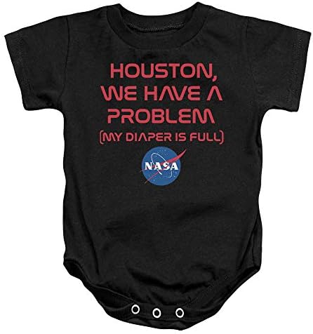 Popfunk NASA Sorunlu Bebek Bezi Bebek Onesie Bodysuit, 6 Ay
