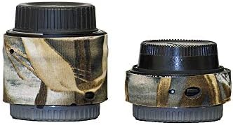 Lens Kapağı Kamuflaj Neopren Lens Kapağı Koruma Nikon Telekonvertör Seti III, Orman Yeşili (lcnexIIIfg)