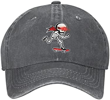 Klasik Unisex beyzbol şapkası komik kafatası kaykay ayarlanabilir yıkanmış şapka Vintage baba şapka