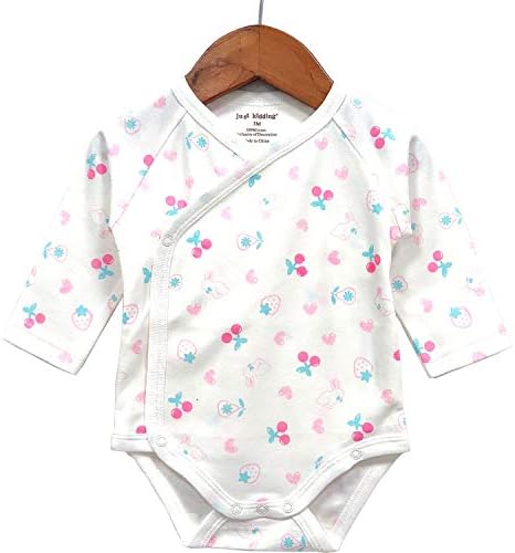 Bebek Erkek Kız Uzun Kollu Kimono Bodysuit Pamuk Bebek Yan-Yapış Giyim Paketi Bebek Layette Set